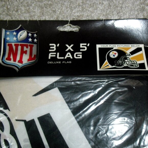Pittsburgh Steelers Flag Banner 3 X 5 Feet New Tailgate Wall Room House Nfl - Picture 2 of 3